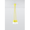 Lampa wisząca DIEGO 5 żółta