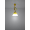 Lampa wisząca DIEGO 5 żółta