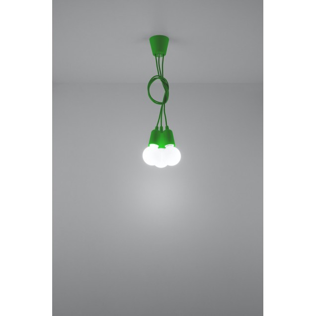 Lampa wisząca DIEGO 3 zielony - 4