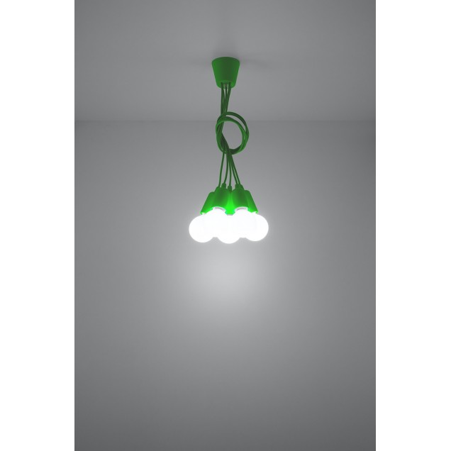 Lampa wisząca DIEGO 5 zielony - 4