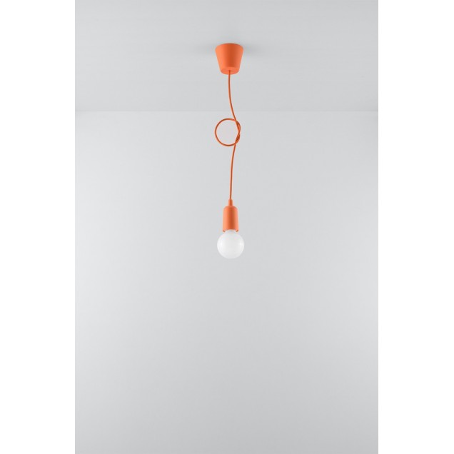 Lampa wisząca DIEGO 1 pomarańczowy - 2