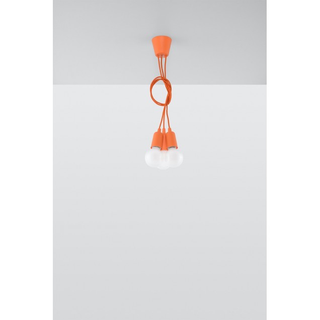 Lampa wisząca DIEGO 3 pomarańczowy - 2