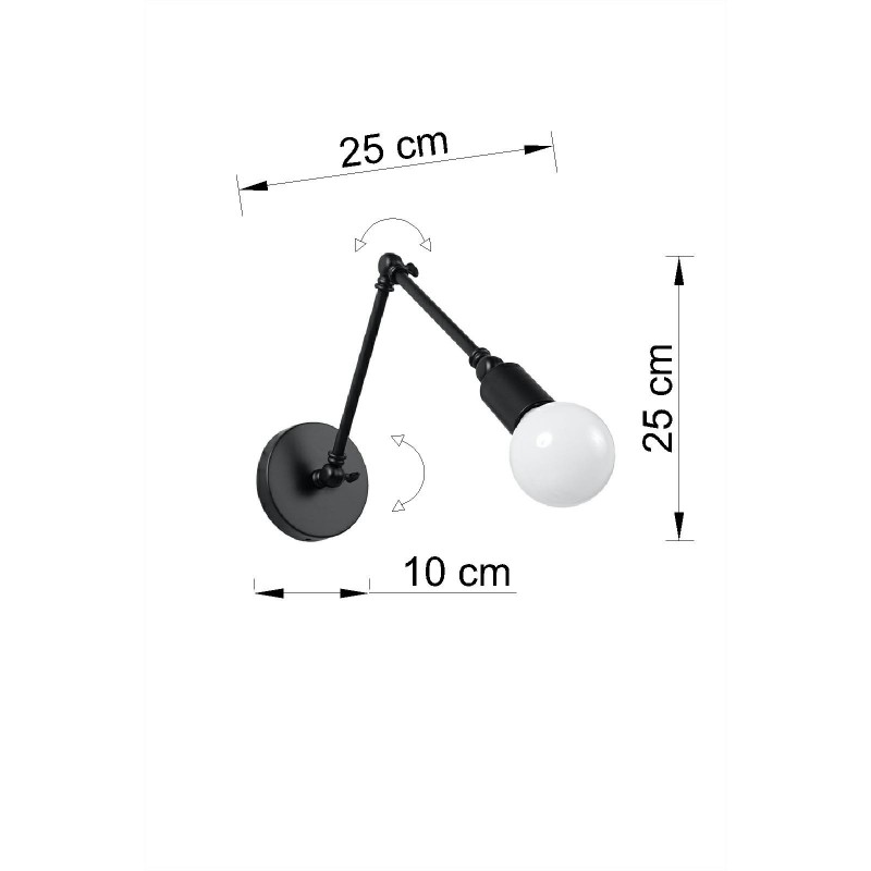 kinkiet STARK czarny