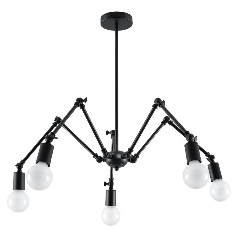 Żyrandol STARK 5 czarny