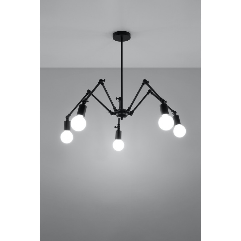 Żyrandol STARK 5 czarny