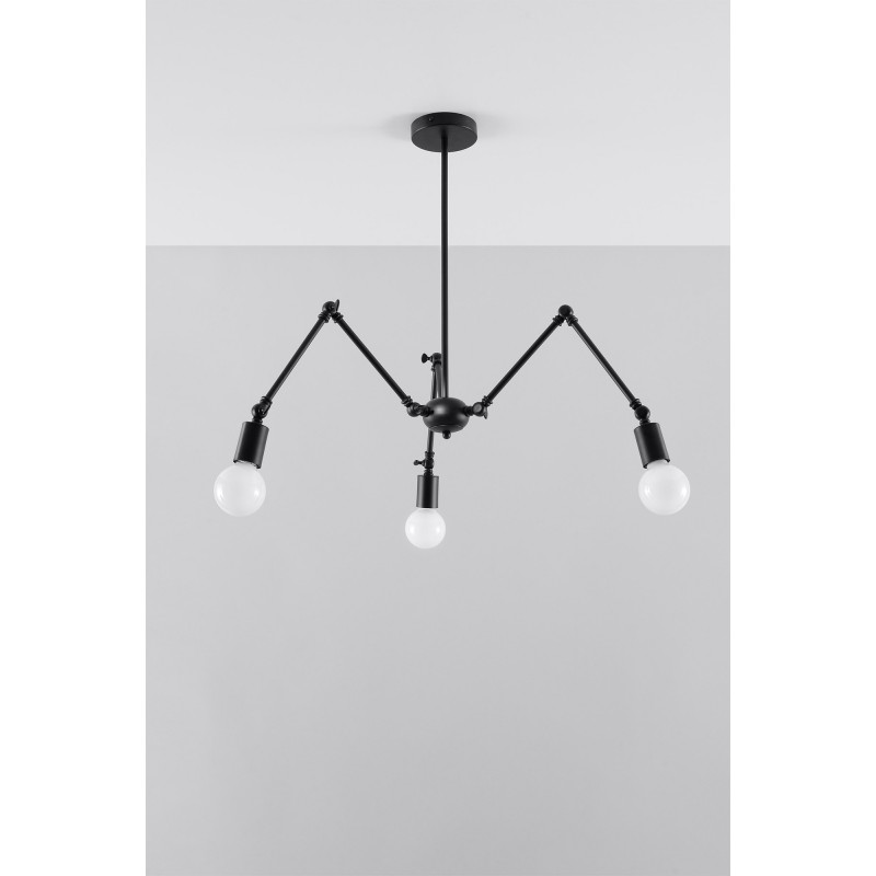 Żyrandol STARK 3 czarny