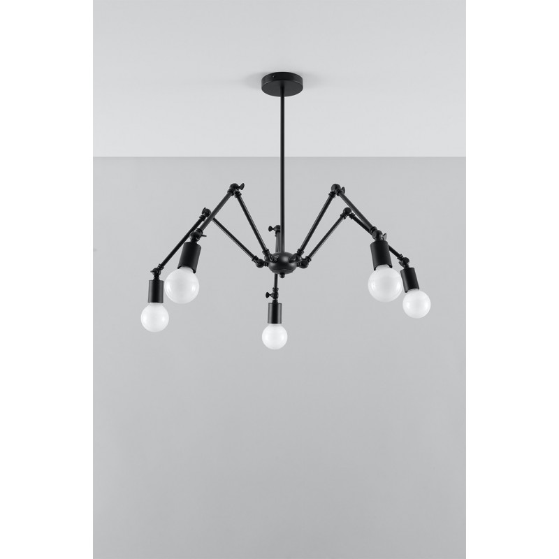 Żyrandol STARK 5 czarny