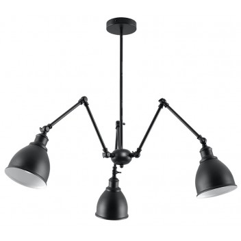 Żyrandol STARK KLOSZ 3 czarny