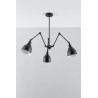 Żyrandol STARK KLOSZ 3 czarny