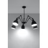 Żyrandol STARK KLOSZ 5 czarny