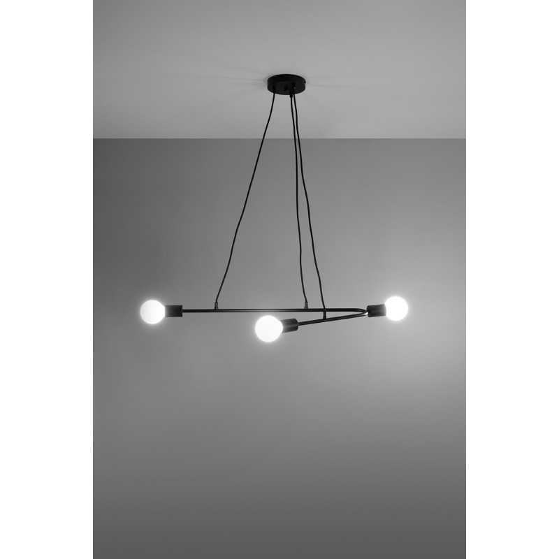 Lampa wisząca ASTRAL 3 czarna