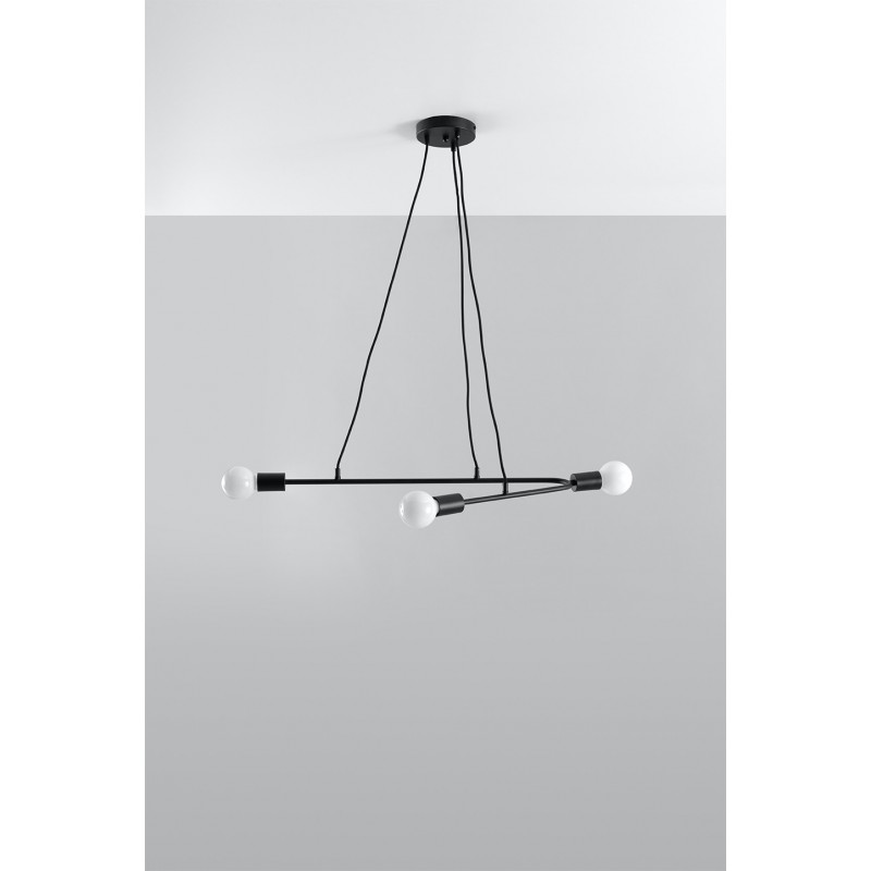 Lampa wisząca ASTRAL 3 czarna