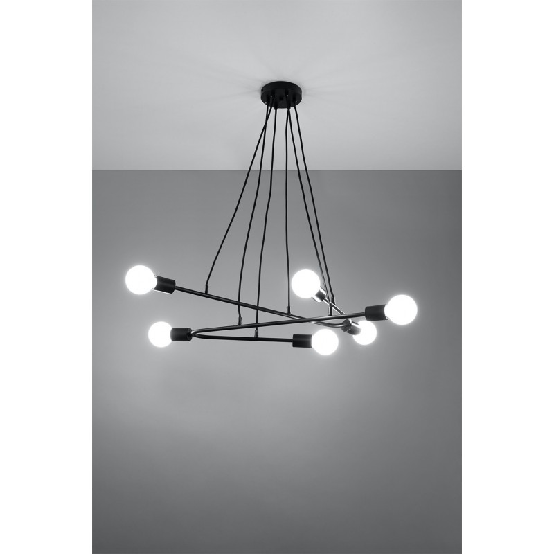 Lampa wisząca ASTRAL 6 czarna