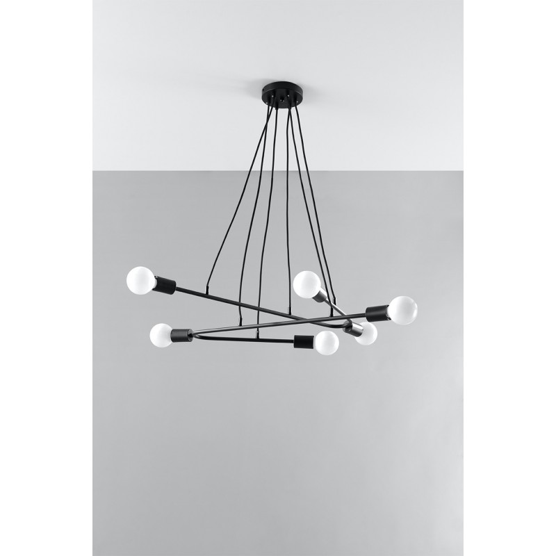 Lampa wisząca ASTRAL 6 czarna