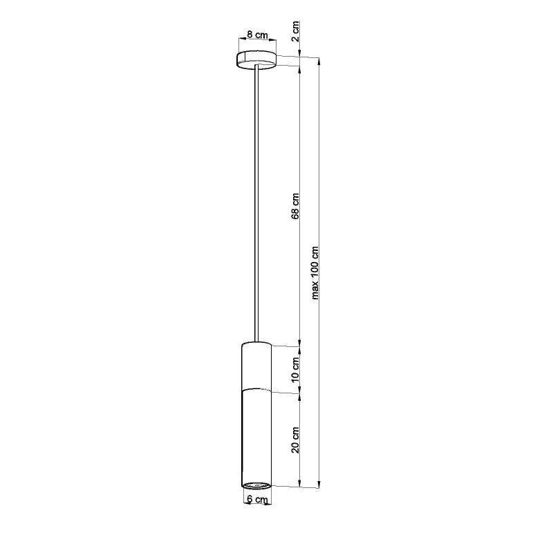 Lampa wisząca PABLO biała