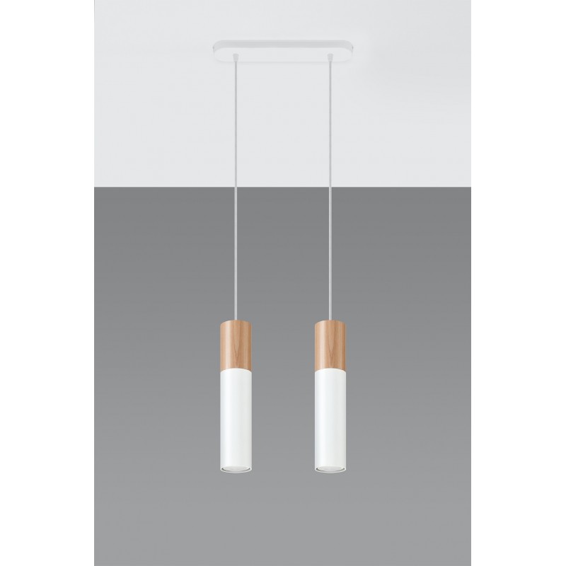 Lampa wisząca PABLO 2 biała