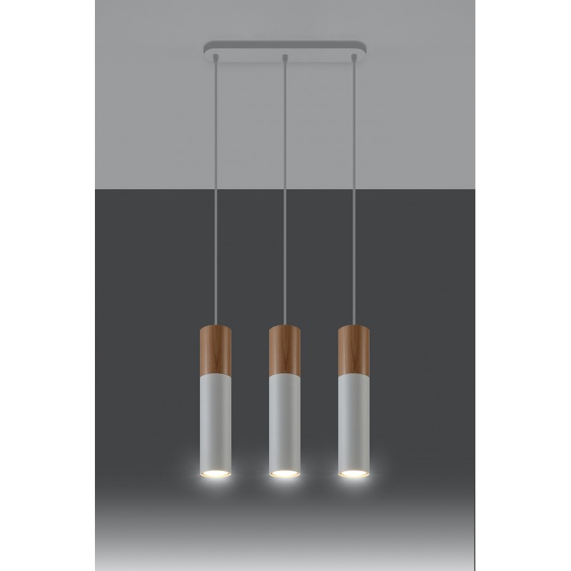 Lampa wisząca PABLO 3L biała