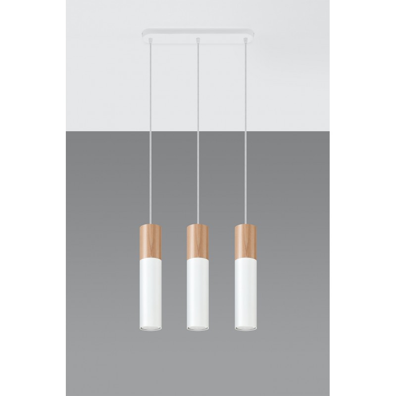Lampa wisząca PABLO 3L biała