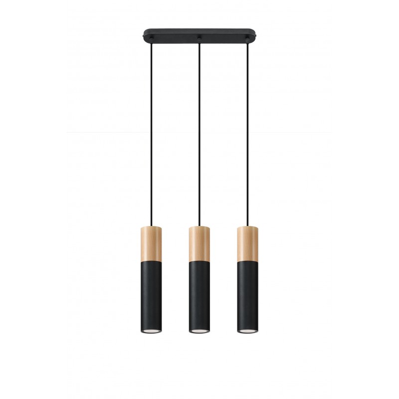 Lampa wisząca PABLO 3L czarna