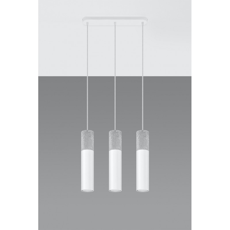 Lampa wisząca BORGIO 3 biały