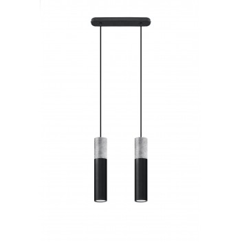 Lampa wisząca BORGIO 2 czarny