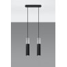 Lampa wisząca BORGIO 2 czarny