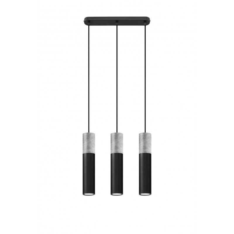 Lampa wisząca BORGIO 3 czarny