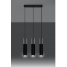Lampa wisząca BORGIO 3 czarny