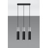 Lampa wisząca BORGIO 3 czarny