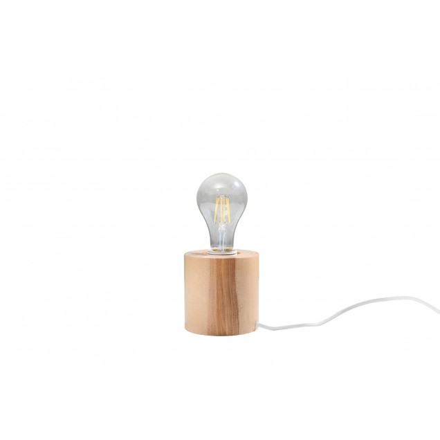 Lampa biurkowa SALGADO naturalne drewno - 1