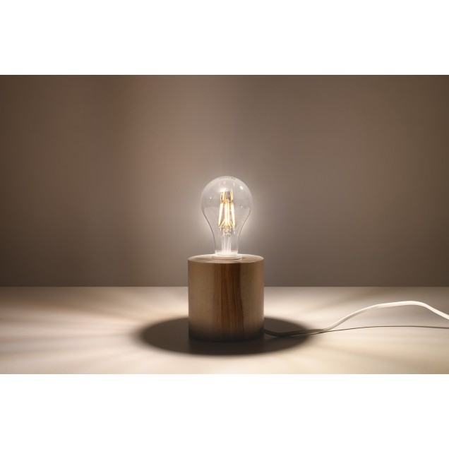 Lampa biurkowa SALGADO naturalne drewno - 3
