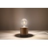 Lampa biurkowa SALGADO naturalne drewno