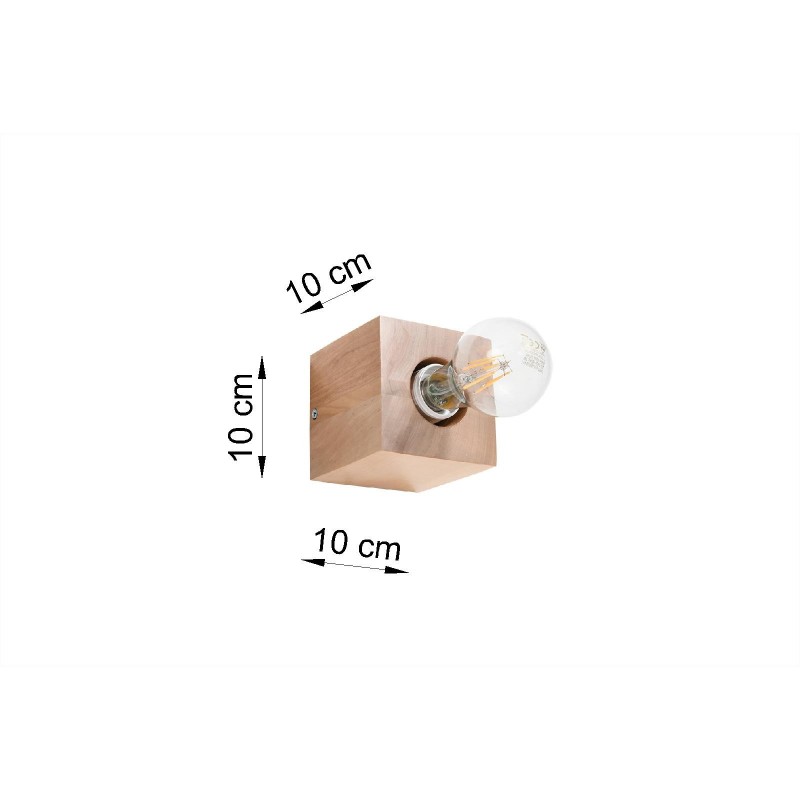 Kinkiet ARIZ naturalne drewno