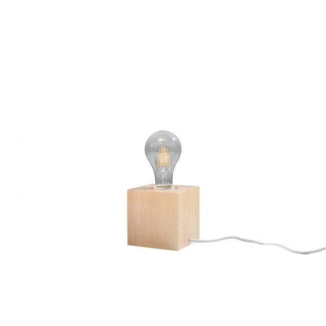 Lampa biurkowa ARIZ naturalne drewno - 1
