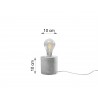 Lampa biurkowa SALGADO beton