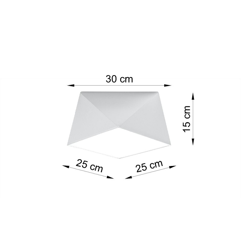 Plafon HEXA 25 biały