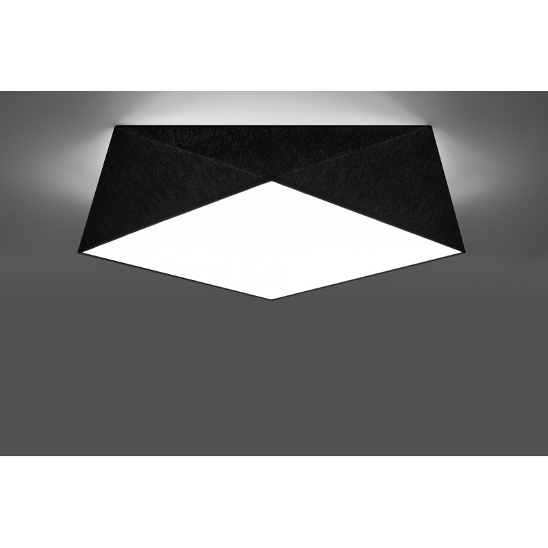Plafon HEXA 45 czarny