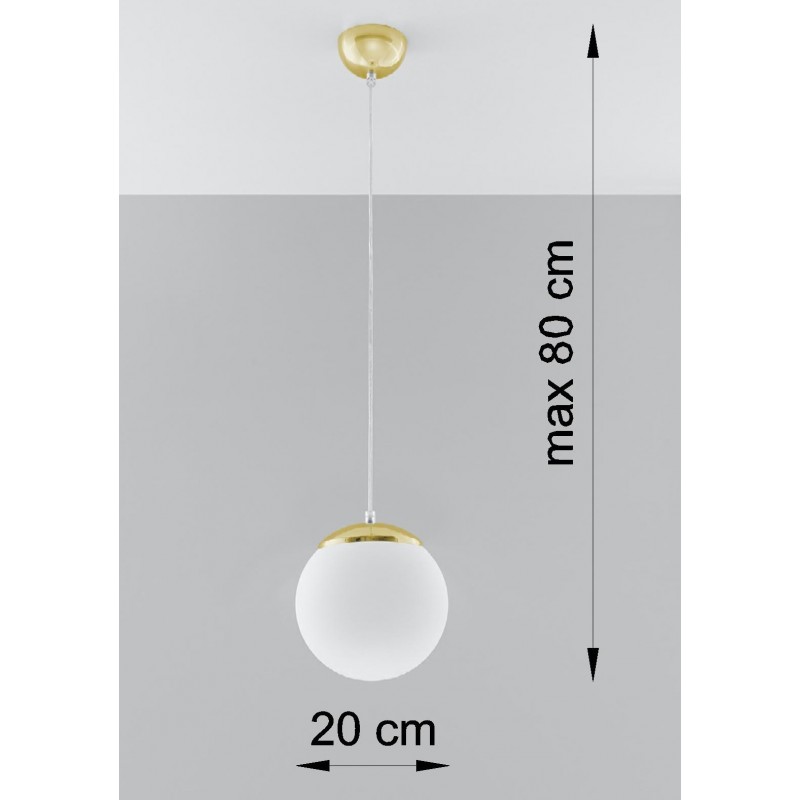 Lampa wisząca UGO 20 ZŁOTA