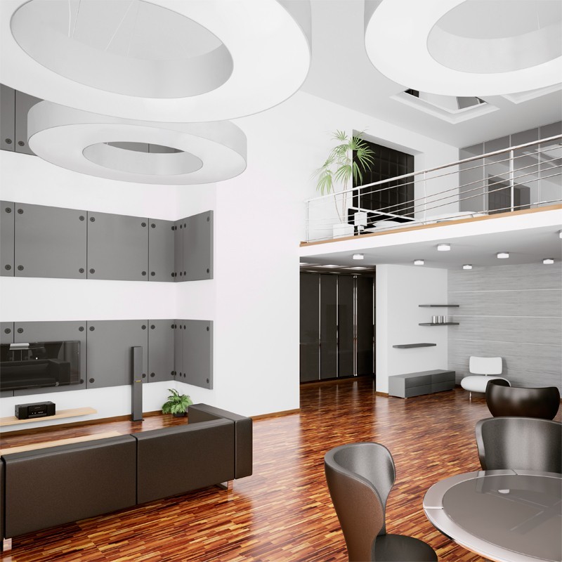 Żyrandol SATURNO 70 biały