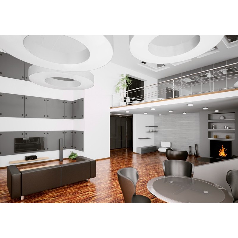 Żyrandol SATURNO 70 biały