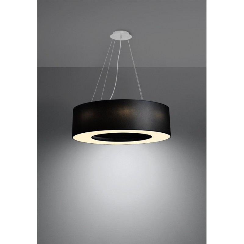 Żyrandol SATURNO 70 czarny