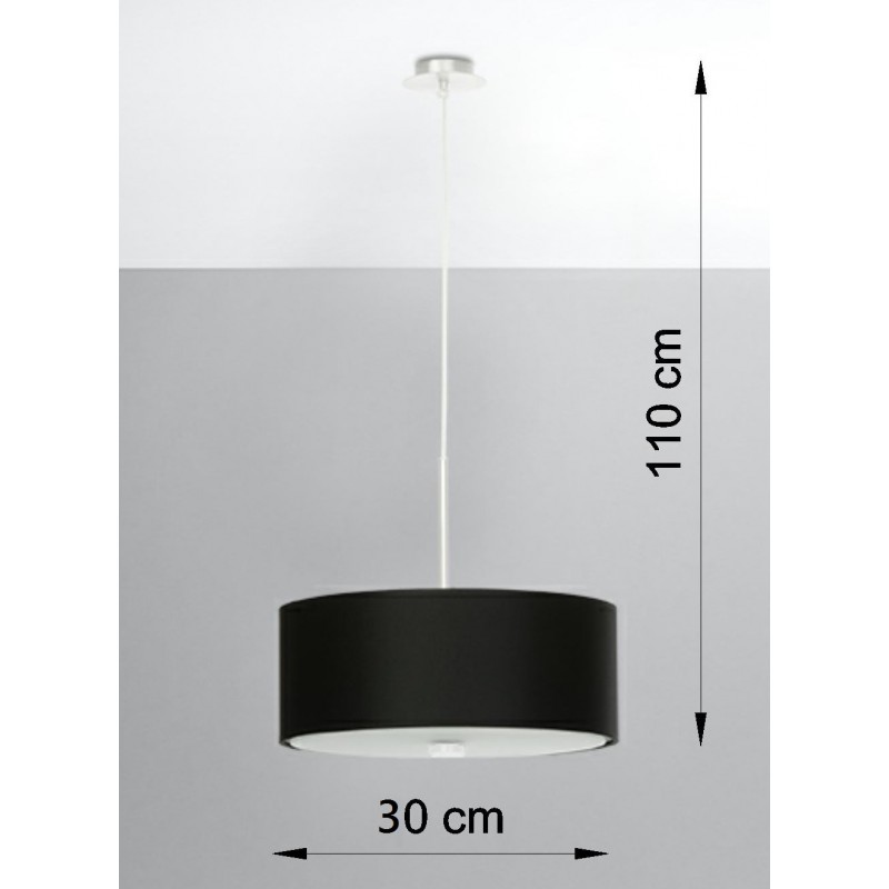 Żyrandol SKALA 30 czarny