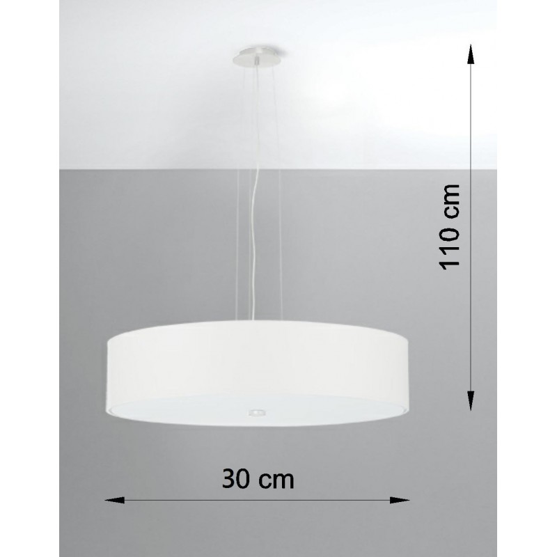 Żyrandol SKALA 50 biały