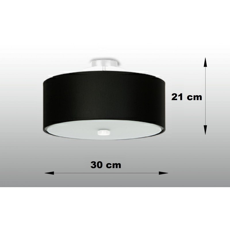 Plafon SKALA 30 czarny