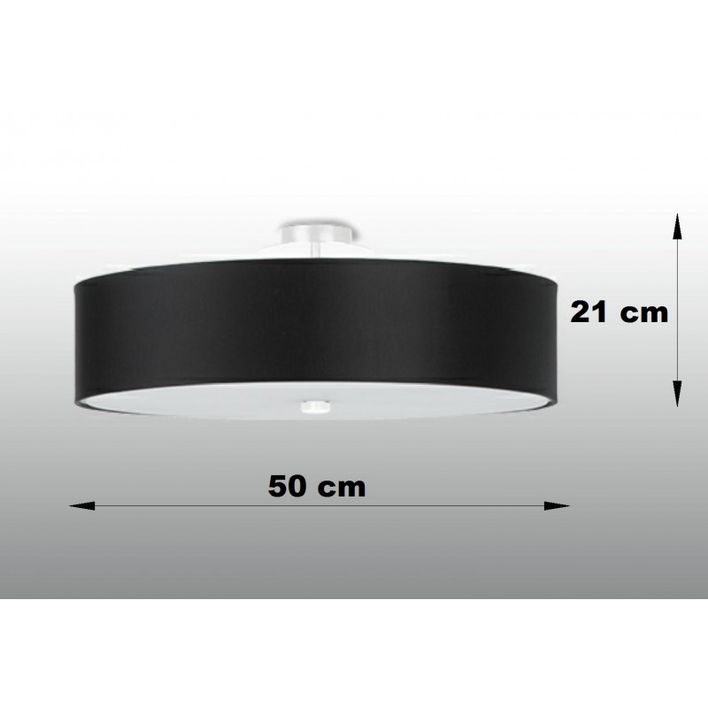 Plafon SKALA 50 czarny