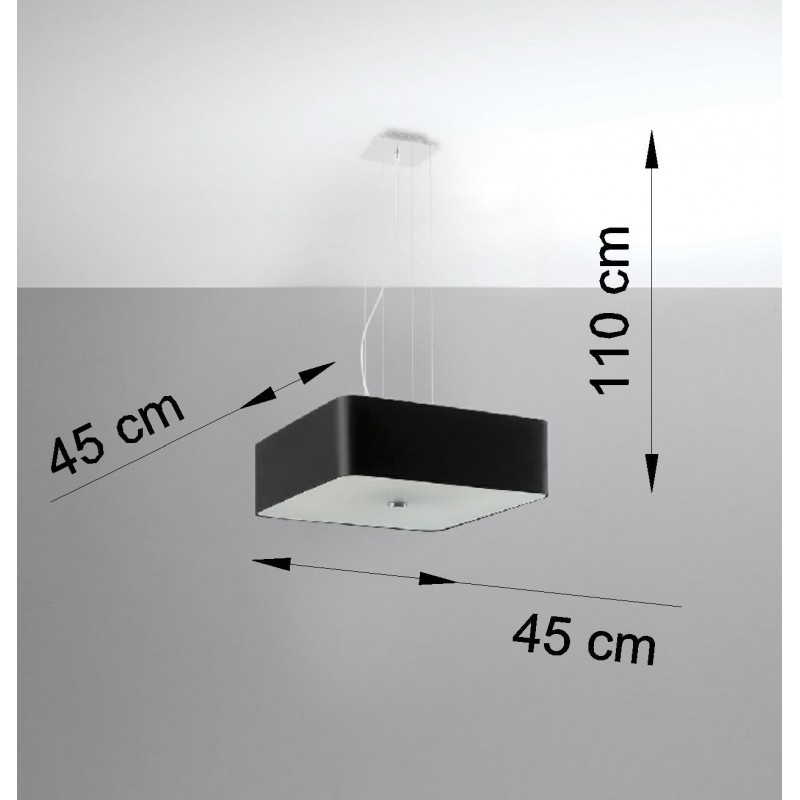 Żyrandol LOKKO 45 czarny