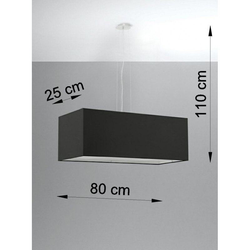 Żyrandol SANTA BIS 80 czarny