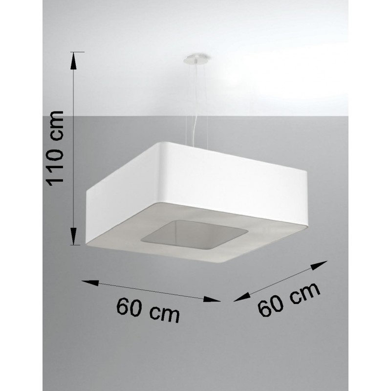 Żyrandol URANO 60 biały