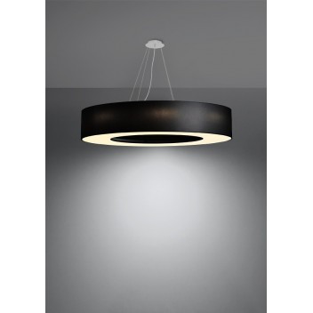 Żyrandol SATURNO 90 czarny