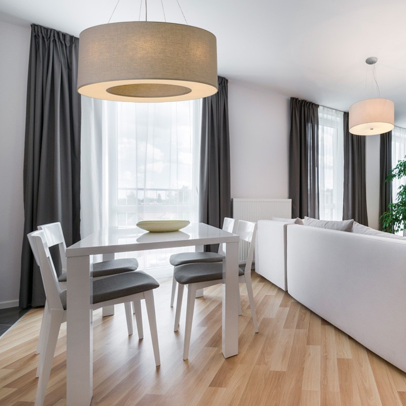 Żyrandol SATURNO SLIM 90 biały